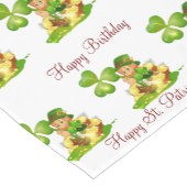 St. Patrick's Day Happy Birthday Tafelloper (Hoek)