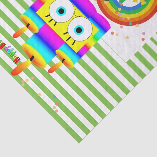 St. Patrick's Day Happy Birthday Tissue Papier (Detail)