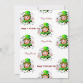 St. Patrick's Day Happy Birthday Uitnodiging (Voorkant)