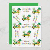 St. Patrick's Day Happy Birthday Uitnodiging (Voorkant / Achterkant)