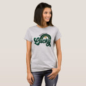 St. Patrick's Day Happy Go Lucky Dames T-Shirt (Voorkant volledig)