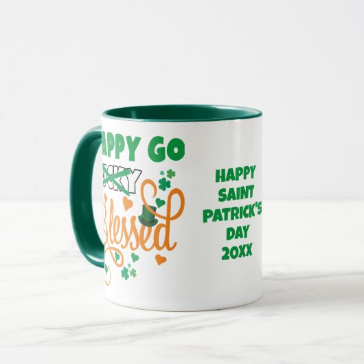 St Patrick's Day HAPPY GO Lucky GEZEGEND Christeli Mok (Voorkant links)