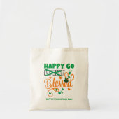 St Patrick's Day HAPPY GO Lucky GEZEGEND Christeli Tote Bag (Voorkant)