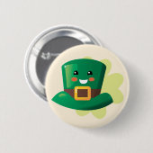 St. Patrick's Day Happy Pet Ronde Button 5,7 Cm (Voorkant /achterkant)