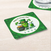 St Patricks Day Happy Pickle Kartonnen Onderzetters (Schuin)