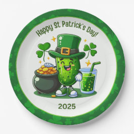 St Patricks Day Happy Pickle Papieren Bordje