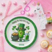 St Patricks Day Happy Pickle Papieren Bordje (Feest)