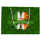St. Patrick's Day - Happy St. Patrick's Day Groot Cadeauzakje (Achterkant)