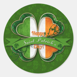 St. Patrick's Day - Happy St. Patrick's Day Ronde Sticker