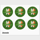 St. Patrick's Day - Happy St. Patrick's Day Ronde Sticker (Vel)