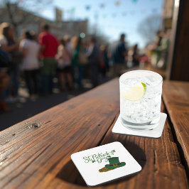 St. Patrick's Day harde plastic onderzetter
