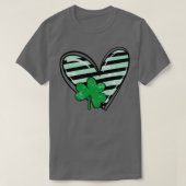 St Patricks Day Hart Klavertje T-shirt (Design voorkant)
