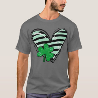 St Patricks Day Hart Klavertje T-shirt