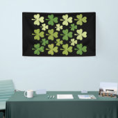 St. Patrick's Day Hart Lucky Clover Klaverblad  Spandoek (Beurs)