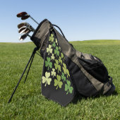 St Patrick's Day Hart Lucky Clover Shamrock  Golfhanddoek (Groen)