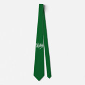 St Patrick's Day Hart Lucky Clover Shamrock Stropdas (Voorkant)