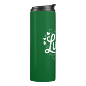 St Patrick's Day Hart Lucky Clover Shamrock Thermosbeker (Gedraaid links)