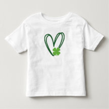 St. Patrick's Day hart ontwerp T-shirt