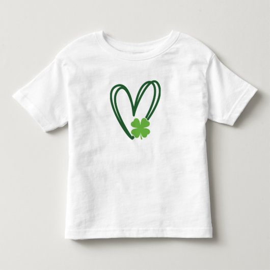 St. Patrick's Day hart ontwerp T-shirt (Voorkant)