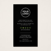 St. Patrick's Day Hartelijk dank & Kortingskaart Visitekaartje (Achterkant)