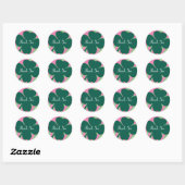 St Patricks Day Hartelijk dank voor Shamrock Rainb Ronde Sticker (Vel)