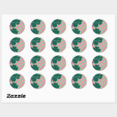 St Patricks Day Hartelijk dank voor Shamrock Rainb Ronde Sticker (Vel)