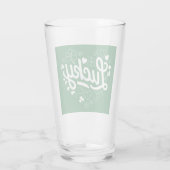 St. Patrick's Day Hartje Lucky Clover Klaverblad Glas (Achterkant)