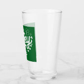 St. Patrick's Day Hartje Lucky Clover Klaverblad Glas (Links)