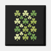 St. Patrick's Day Hartje Lucky Clover Shamrock Magneet (Voorkant)