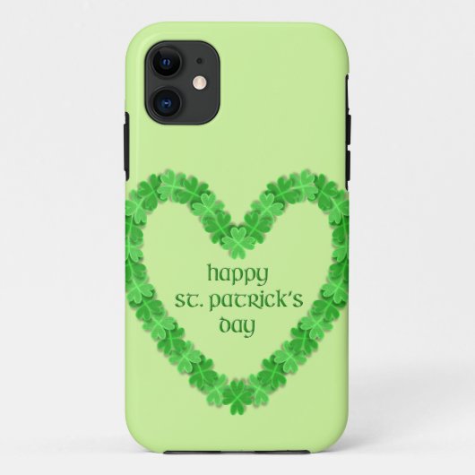 St Patrick's Day Heart Case-Mate iPhone Case (Achterkant)