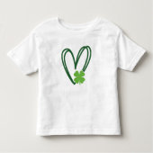 St. Patrick's Day Heart Design T-shirt (Voorkant)