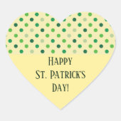 St Patricks Day Heart Hart Sticker (Voorkant)