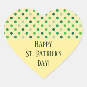St Patricks Day Heart Hart Sticker