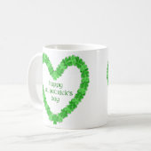 St Patrick's Day Heart Koffiemok (Voorkant links)