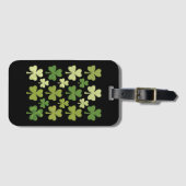 St Patrick's Day Heart Lucky Clover Shamrock Bagagelabel (Voorkant (horizontaal))