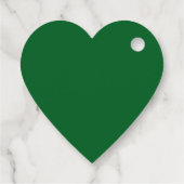 St Patrick's Day Heart Lucky Clover Shamrock Bedankjes Labels (Achterkant)