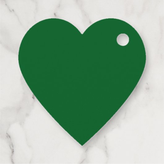 St Patrick's Day Heart Lucky Clover Shamrock Bedankjes Labels (Achterkant)