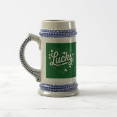 St Patrick's Day Heart Lucky Clover Shamrock Bierpul (Links)