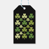 St Patrick's Day Heart Lucky Clover Shamrock Cadeaulabel (Achterkant)