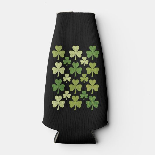 St Patrick's Day Heart Lucky Clover Shamrock Flesjeskoeler (Voorkant)