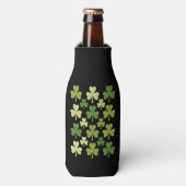 St Patrick's Day Heart Lucky Clover Shamrock Flesjeskoeler (Fles Voorkant)