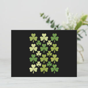 St Patrick's Day Heart Lucky Clover Shamrock Kaart