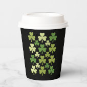 St Patrick's Day Heart Lucky Clover Shamrock Papieren Bekers (Voorkant)