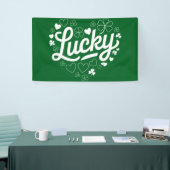 St Patrick's Day Heart Lucky Clover Shamrock Spandoek (Beurs)