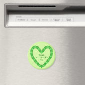 St Patrick's Day Heart Magneet (Insitu (Vaatwasser))