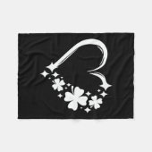 St Patrick's Day Heart Schattige St Patricks Day S Fleece Deken (Voorkant (Horizontaal))