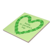 St Patrick's Day Heart Tegeltje (Zijkant)