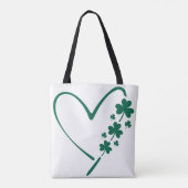 St Patricks Day Heart Tote Bag (Achterkant)