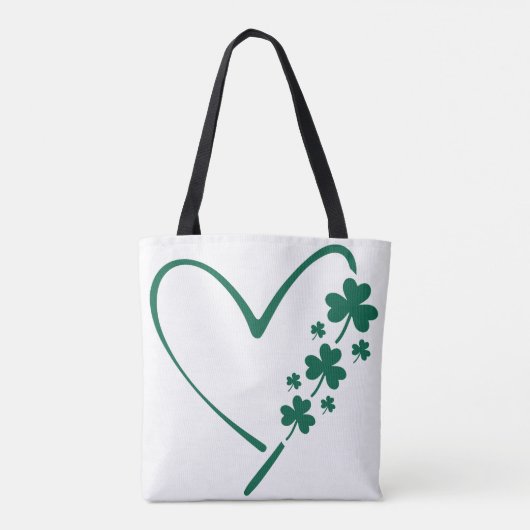 St Patricks Day Heart Tote Bag (Achterkant)