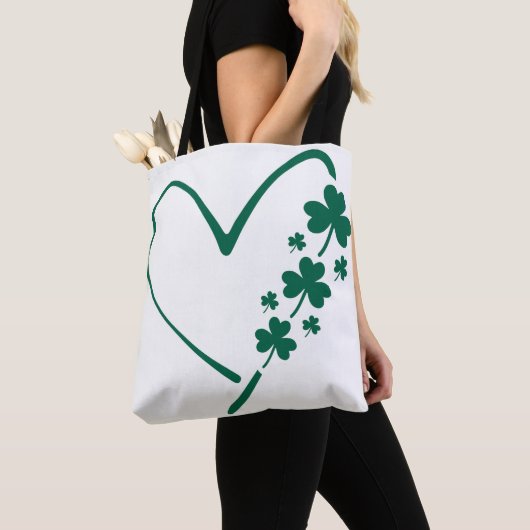 St Patricks Day Heart Tote Bag (Dichtbij)